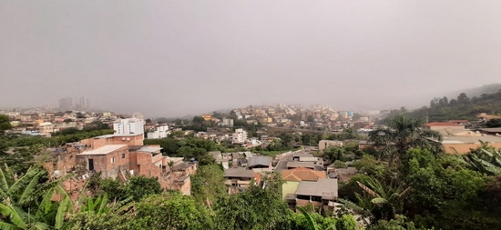 Chuva foi forte e rápida em Lafaiete/Foto/Internauta/Davi Pedro