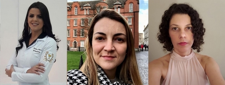 Farmacêutica formada na FASAR Dayane Amaro, professoras Nívea Vieira e Juliana Almeida