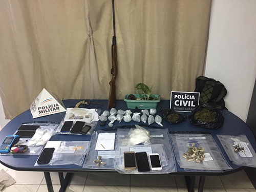 Material apreendido na megaoperação