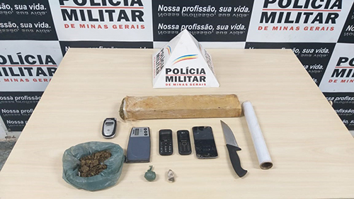 Material apreendido na operação