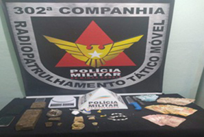 Materiais apreendidos na operação