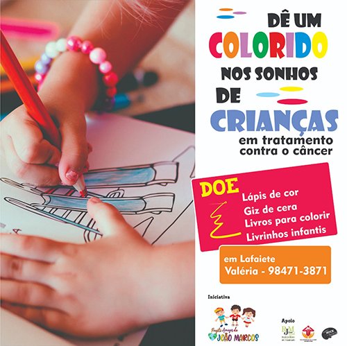 Arte de divulgação da campanha