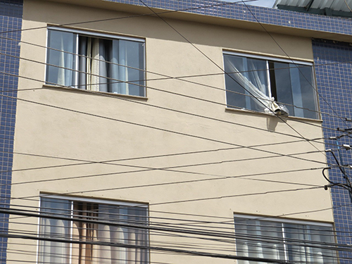 Apartamento em que ocorreu o crime