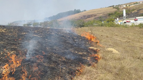 Mata pegou fogo no local