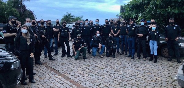 Grande aparato policial foi empregado na ação