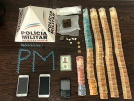 Materiais encontrados na casa