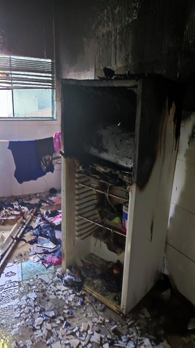 Geladeira teria sido foco do incêndio