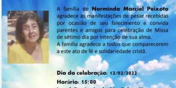 Missa de Sétimo Dia – Norminda Maciel Peixoto