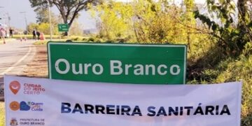 Ouro Branco cria barreiras sanitárias nas entradas da cidade