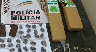PM apreende droga em casa que estava bebê de menos de 2 anos