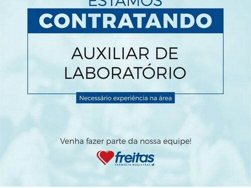 Vaga de emprego na Freitas Manipulação