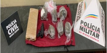 Suspeito de tráfico tenta fugir, mas é preso com droga em Lafaiete