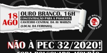 Passeata na região marca protesto contra a PEC da reforma administrativa