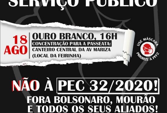 Passeata na região marca protesto contra a PEC da reforma administrativa