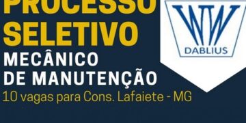 Vaga de emprego para mecânico de manutenção