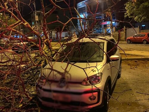 Chuva e ventos causam transtornos e susto em Ouro Branco