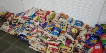 Prefeitura compartilha alimentos arrecadados em Festival da Batata