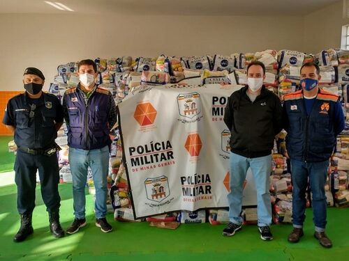 Defesa Social de Lafaiete recebe cesta básicas para doação