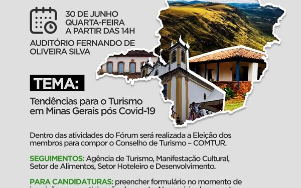 Fórum Municipal de Turismo de Ouro Branco discute setor no pós-pandemia