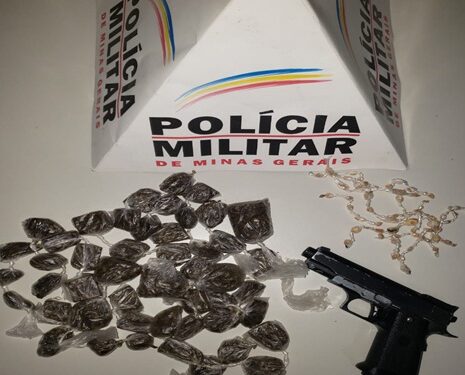 Menor é apreendido com drogas e simulacro de arma