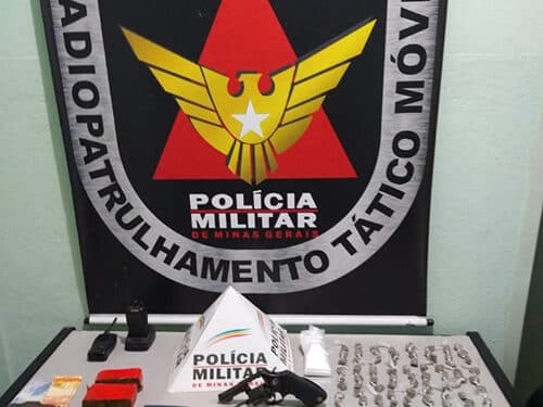 Arma e drogas são apreendidas no JK
