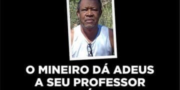 O mineiro dá adeus a seu professor Cesário