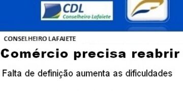 Comunicado: comércio precisa reabrir