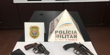Duas pessoas são presas em Lafaiete portando armas