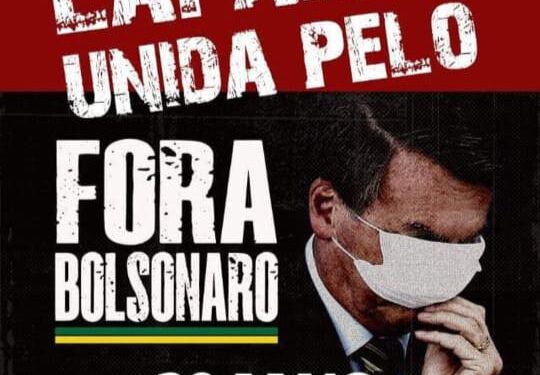 Lafaiete terá ato “Fora Bolsonaro”