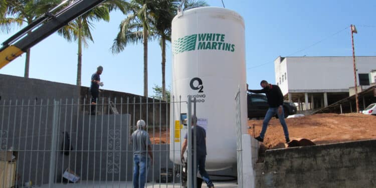 Hospital Municipal Sant’Ana recebe tanque de oxigênio