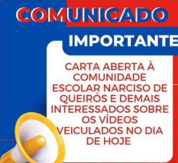 Carta aberta à comunidade Narciso de Queirós e demais interessados