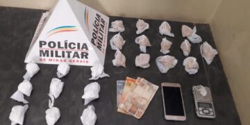 Cão fareja droga e suspeito de tráfico é preso