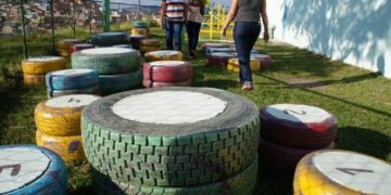 Escola Municipal Dr. Rui Pena inaugura espaço recreativo