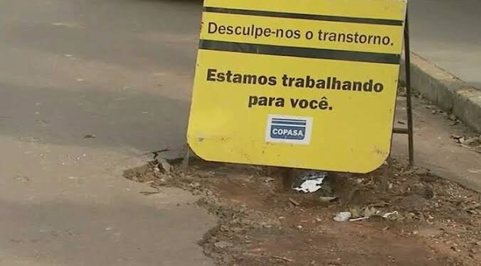Prefeitura notifica Copasa por danos na pavimentação de via pública