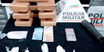 PM apreende drogas na Santa Matilde e no São João em Lafaiete