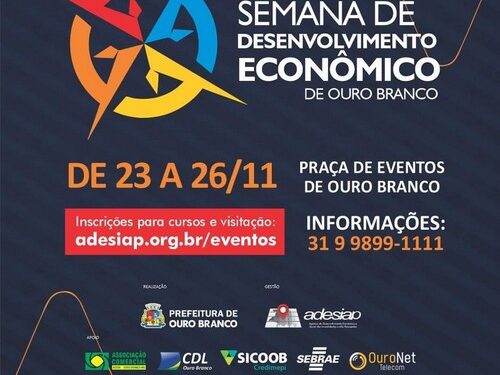 Em novembro Ouro Branco sediará seminário de desenvolvimento e reunião da Amalpa