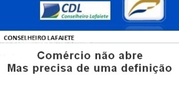Comércio não abre, mas precisa de uma definição