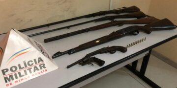 PM apreende 5 armas em casa de colecionador