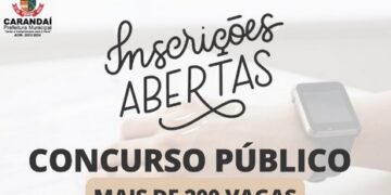 Prefeitura de Carandaí abre inscrição para concuros público