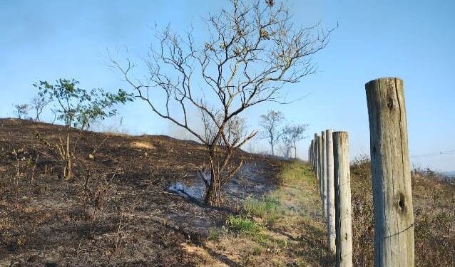 Mais uma vez bombeiros precisam combater em incêndio em vegetação em Lafaiete
