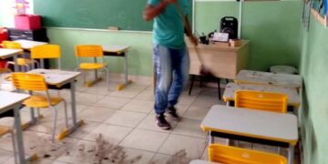 Escola enfrenta infestação de pombo em Lafaiete