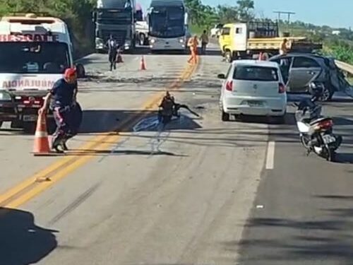 Acidente grave mantém BR-040 parcialmente bloqueada