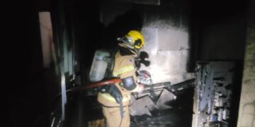 Curto em TV provoca incêndio em casa em Barbacena