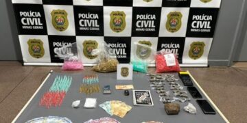 Tráfico em bar termina com prisão de dois suspeitos em Lafaiete