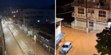 Temporal alaga ruas e deixa bairros sem energia