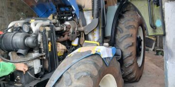 Trator de  R$ 220 mil furtado em São Paulo é localizado em Barroso