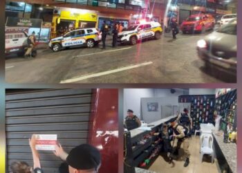 Operação fecha bar e reforça segurança no Centro