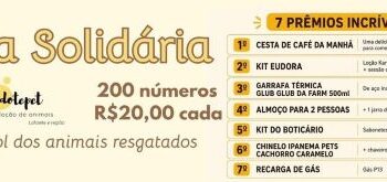 Rifa ajuda a quitar dívidas de animais resgatados