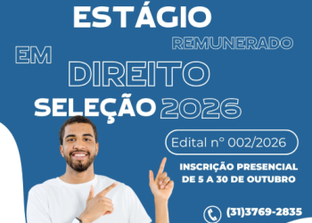 Câmara abre seleção para estágio em Direito com bolsa de R$ 1,8 mil